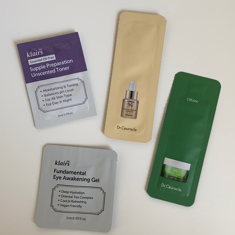 Korean Skincare full routine sampler
